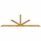 Ekena Millwork Saratoga Timber Gable Bracket, Western Red Cedar, 108"W x 31 1/2"H x 2"D x 4"F, 7/12 Pitch GBW108X31X0204SAR00RWR - alternate 1